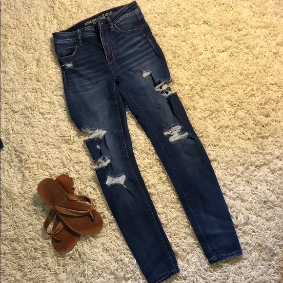 jeans with rips on the side